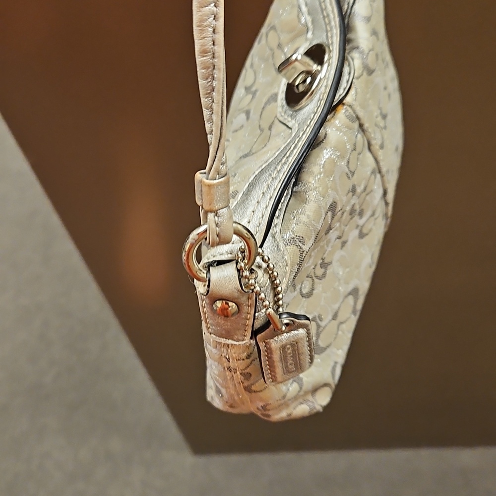 Vintage Y2k Turn Lock Mini Purse Silver - Picture 4 of 7